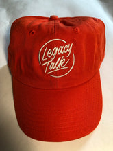 Load image into Gallery viewer, Legacy Talk Dad Hat - Orange with White Logo
