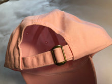 Load image into Gallery viewer, Legacy Talk Dad Hat - Light Pink with Navy Blue Logo
