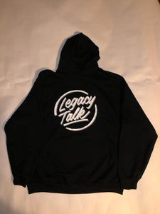 Black Hoodie, White Logo