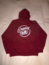 Load image into Gallery viewer, Garnet Red Hoodie, White Logo
